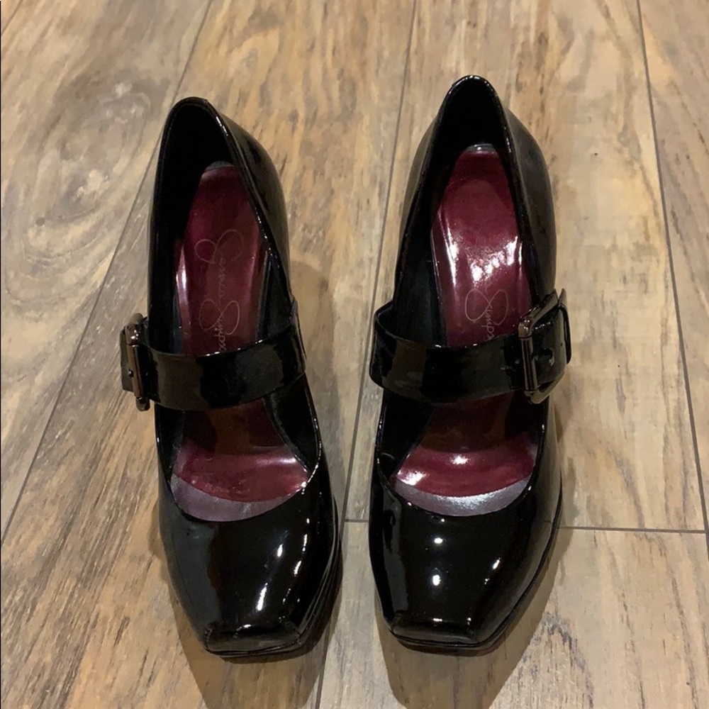 Jessica Simpson patent leather Mary Janes